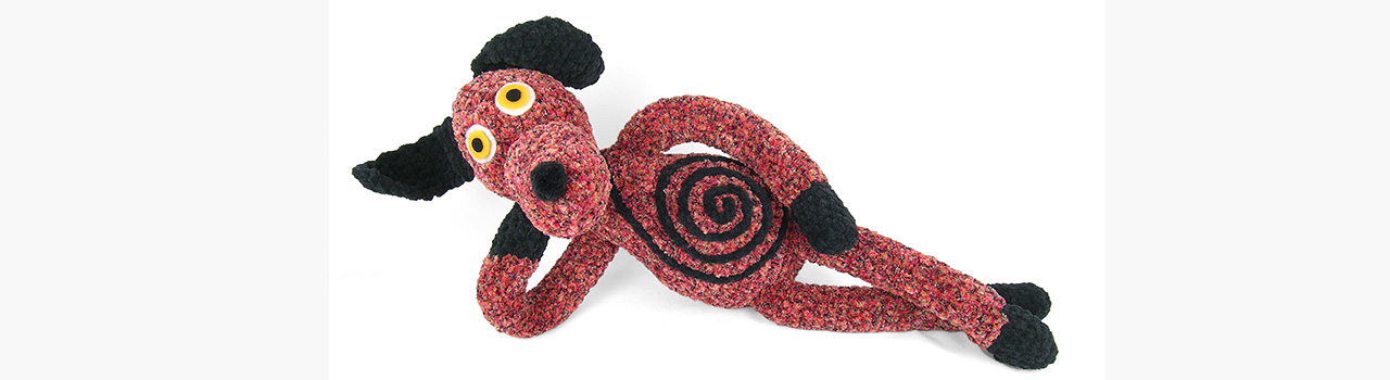 crocheted one of a kind dog 2